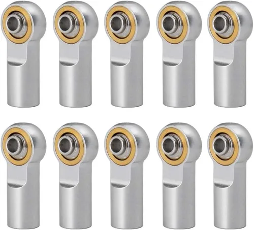 Miniatura 9 de Que-T 10pcs Metal Link Rod End M4 Ball Joint Head para RC Crawler Car (negro)