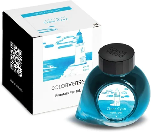 Miniatura 12 de Coloverse Project Ink No.002 - Tinta para pluma estilográfica (2.2 fl oz), color verde azulado