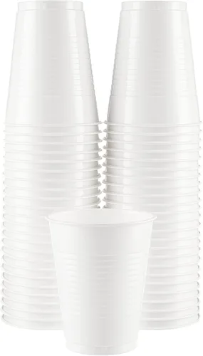 Miniatura 21 de Amcrate Vasos desechables, vasos de plástico negros de 18 onzas, fuertes y resistentes para bodas, Navidad, Halloween, paquete de 50