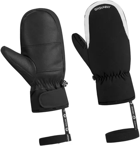 Guantes de esquí para hombres y mujeres, guantes de nieve de invierno, guantes cálidos e impermeables diseñados para clima frío, motos de nieve,
