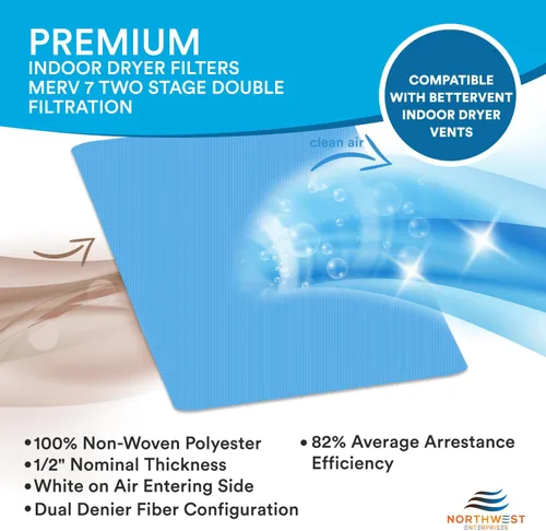 Miniatura 4 de Filtro de repuesto para secadora - Compatible con sistemas de ventilación de secadora Better Vent para interiores - Filtros de secadora