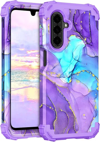 Miniatura 65 de Hocase Funda para Galaxy A37 5G, protección resistente a prueba de golpes, parachoques de goma de silicona suave+funda protectora híbrida