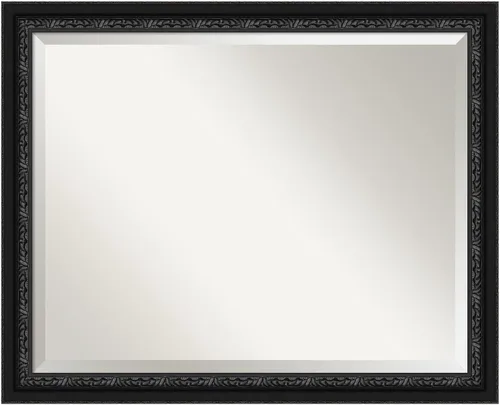 Miniatura 46 de Amanti Art Espejo de baño de madera, espejo de pared negro Ashton para usar como espejo de tocador de baño sobre el fregadero
