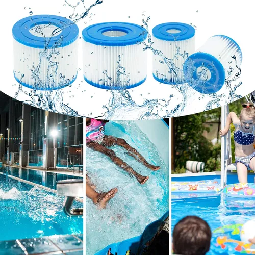 Miniatura 5 de Cartucho de filtro de piscina tipo I, 3.11 x 3.48 pulgadas, tamaño I para filtro de piscina, bombas de filtro de piscina, reemplazos universales