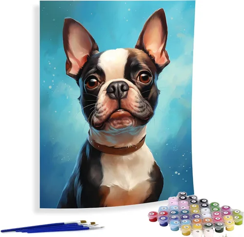 Miniatura 19 de Diymood Kits de pintura por números para adultos, esqueleto, pintura al óleo, pintura al óleo, pintura acrílica por números, kits para niños