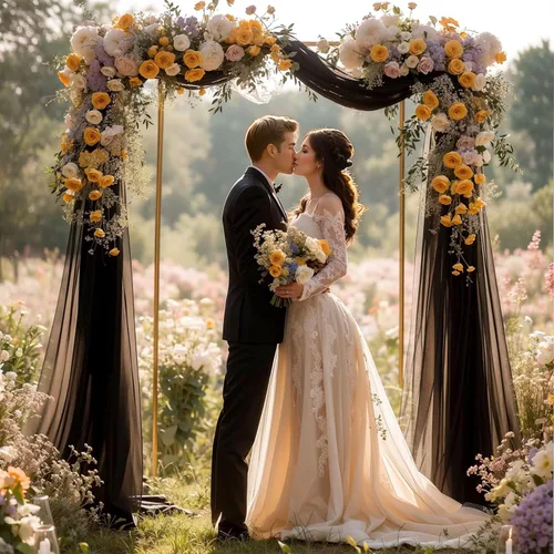 Miniatura 4 de PARTISKY Tela drapeada para arco de boda, cortinas negras de 19 pies, cortinas transparentes para telón de fondo, decoración de arco de boda