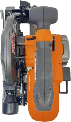 Miniatura 7 de RIDGID 18V SUBCOMPACT SIN CEPILLO Inalámbrico 6-1/2 pulgadas Herramienta de sierra circular SOLAMENTE R8656B La batería y el cargador se venden