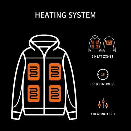 Miniatura 4 de PROSmart 12V Men's Heated Jacket - Waterproof Electric Heating Coat Battery Operated Jackets for Men with