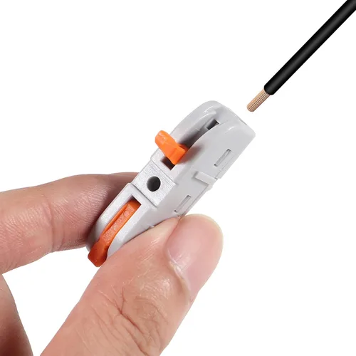 Miniatura 6 de 50 conectores de cable de palanca, conductores SPL-1, conectores compactos, conectores de palanca, tuercas, terminales eléctricos para cable blando