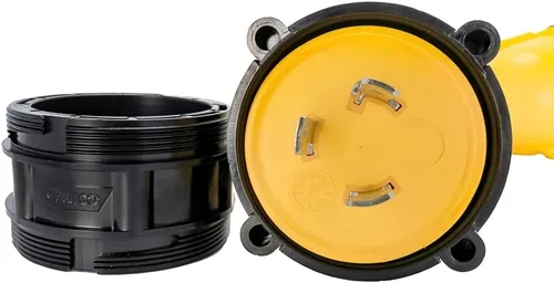 Miniatura 4 de Camco PowerGrip - Adaptador eléctrico de 12 pulgadas, extremo de bloqueo macho de 30 amperios a extremo de bloqueo hembra de 50 amperios (55615)