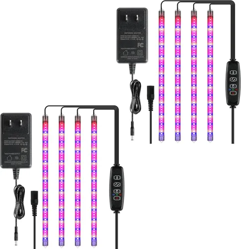 Miniatura 14 de iPower 21 Luz LED de Crecimiento con Espectro Completo para Plantas de Interior, Cuello de Cisne Ajustable, 3 Modos de Luz y 10 Niveles Regulables
