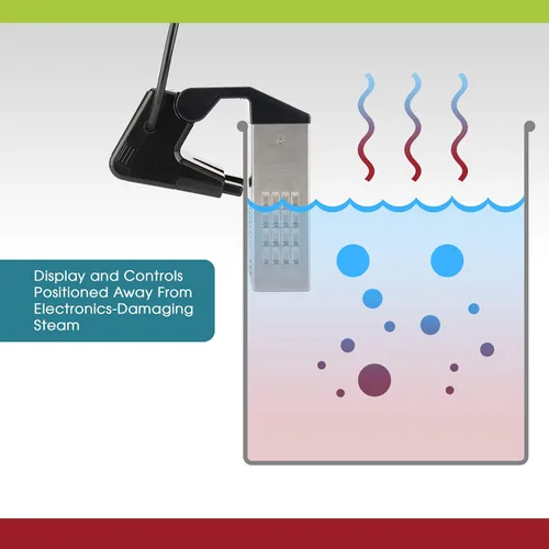 Miniatura 6 de Vesta Precision Sous Vide Cooker, certificado NSF, capacidad de 40 L, control de aplicaciones, pantalla de visualización grande, diseño plegable