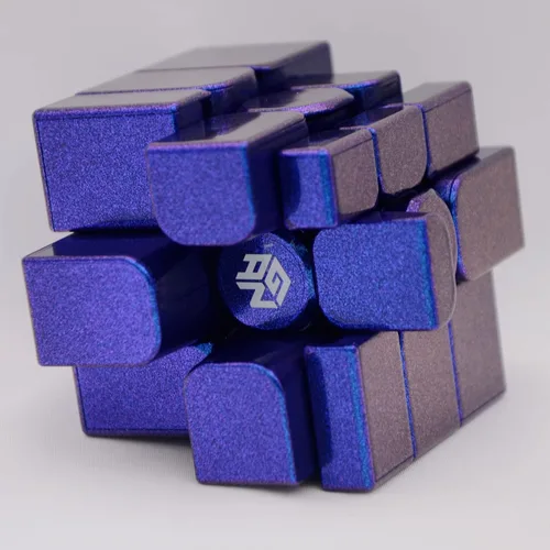 Miniatura 7 de Bukefuno GAN Mirror M UV 3x3 Speed Cube 2022 Rompecabezas magnético cubos de color morado (versión UV)