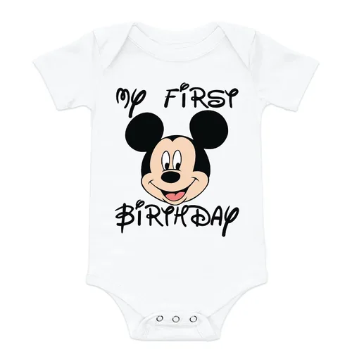 My First Birthday Shirt Boy and Girl Mickey Birthday Onesie 1st Birthday Outfit Boy Mickey Shirt oh Twodles Mickey Birthday Outfit Mickey Shirt for