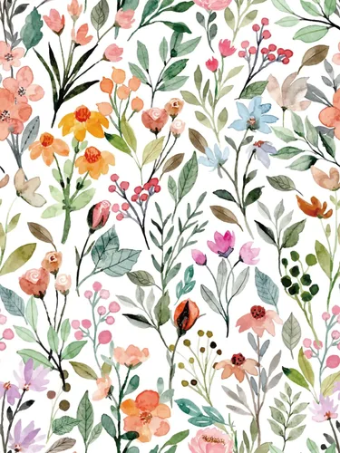 Papel tapiz floral para despegar y pegar, apto para inquilinos, rosa vintage, decoración de pared de acuarela, 17.5 x 118.1 pies