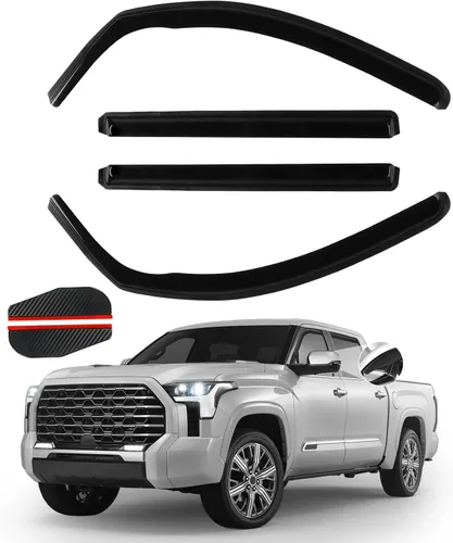Miniatura 40 de Protectores de lluvia in Channel para Jeep Grand Cherokee L 2021, 2022, 2023, 2024, 2025 2026, deflectores de viento laterales duraderos, viseras