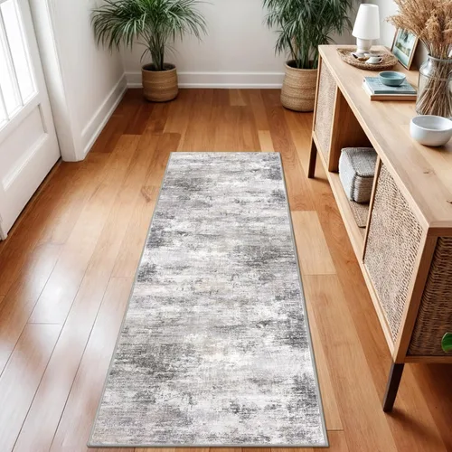 Miniatura 466 de IOHOUZE Alfombra abstracta lavable de 3 x 12 pies para pasillos, antideslizante para cocina, camino de entrada de lana sintética para interiores