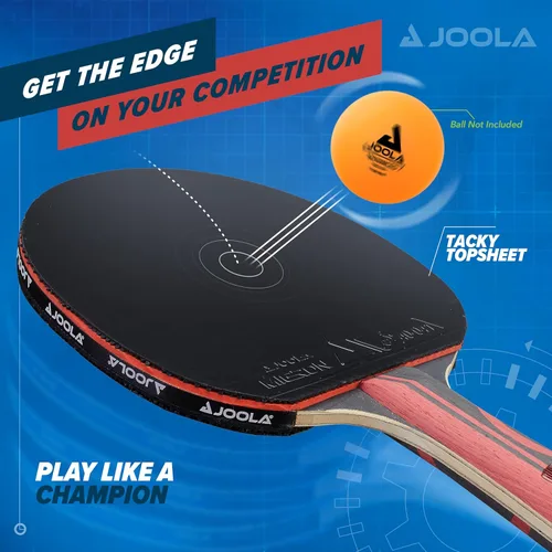 Miniatura 4 de JOOLA Infinity Edge - Tournament Performance Carbon Technology - Black Rubber on Both Sides - Competition Ready - Table Tennis Racket for Advanced