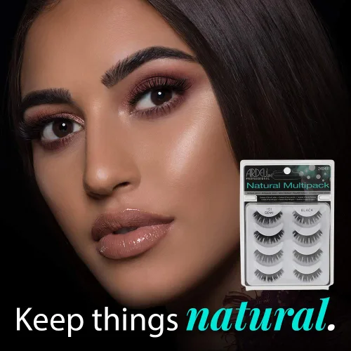 Miniatura 2 de Ardell Demi Wispies #101 - Pestañas postizas de aspecto natural, color negro, ligeras, de aspecto natural, 4 pares x 1 paquete
