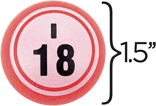 Miniatura 5 de 75 bolas de bingo multicolor de 1.5 pulgadas, bolas de plástico para jaulas de bingo y rifas, compatibles con jaulas de la mayoría