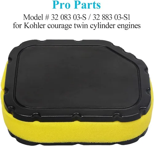 Miniatura 2 de HOODELL Paquete de 2 filtros de aire 32 083 03 para Kohler Courage Engine SV710 SV715 SV720 SV730 SV735 SV740 para cortacésped, repuesto para 32 083