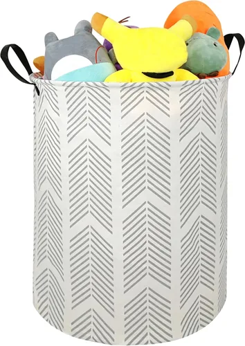 Miniatura 24 de Cesta de almacenamiento para ropa sucia para niños, cesta organizadora de lavandería, caja de ropa, cesta de regalo con asas (unicornio)