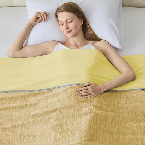 Miniatura 11 de Manta refrescante para durmientes calurosos tamaño individual 60"x80", manta de verano ultra fría que absorbe el calor para mantener el cuerpo