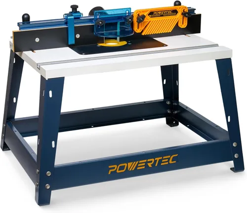 Miniatura 17 de POWERTEC Kit de valla de mesa de enrutador, sistema de lujo, 3-3/8 pulgadas de alto, 24 pulgadas de largo, mesa de enrutamiento para carpintería