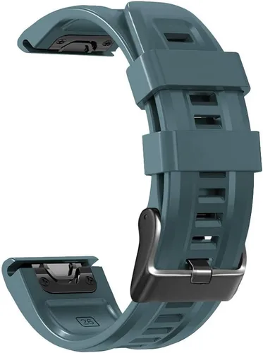 Miniatura 12 de REYDA Correa de silicona compatible con Garmin Fenix 7X/7X Pro/6X/6X Pro/5X/5X Plus/3/3 HR, 1.024 in, ajuste rápido, pulsera de silicona suave