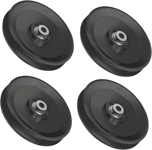 Miniatura 7 de Rueda de polea de rodamiento de nailon, sistema de poleas de gimnasio para puerta de hombros, material de nailon, sistema de polea de cable, fácil