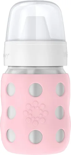 Miniatura 9 de Lifefactory Biberón de cuello ancho aislado al vacío de acero inoxidable de 8 onzas con pezón para sorber, melón, LS2251WCA4 Cantaloupe