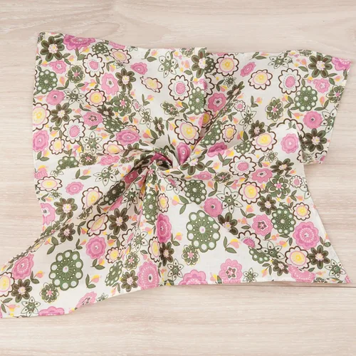 Miniatura 32 de HOULIFE Pañuelo impreso floral de algodón para mujer, pañuelos elegantes para fiesta de boda