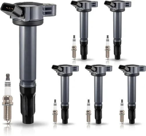 ENA Paquete de 6 bujías de bobina de encendido UF487 3.5 V6 compatible con Lexus Toyota Avalon Highlander Camry Highlander RAV4 Sienna Venza RX450h
