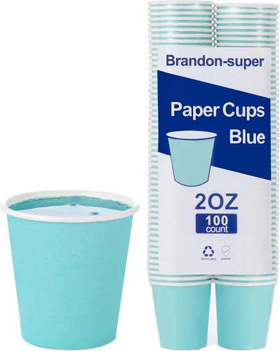 Miniatura 8 de Brandon-super [300 unidades - 2 onzas] Vasos de papel pequeños, vasos de enjuague bucal, tazas de baño, mini tazas desechables pequeñas