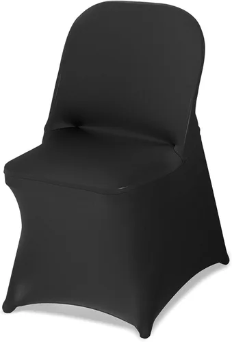 Miniatura 77 de VEVOR 150 fundas blancas para sillas de poliéster y elastano, fundas elásticas para bodas, fiestas, comedor, banquetes, sin pinzas, 150