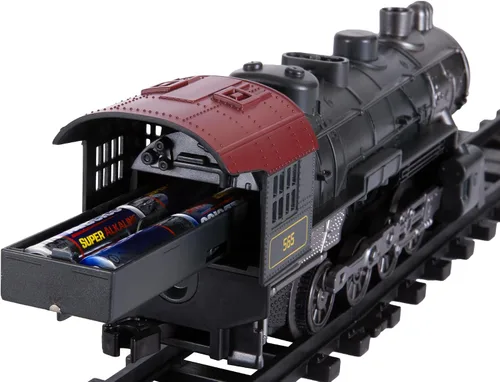 Miniatura 9 de Juego de tren de juguete Lionel Pennsylvania Flyer a batería, escala O, con control remoto, locomotora, vagones de tren y vía con efectos auténticos