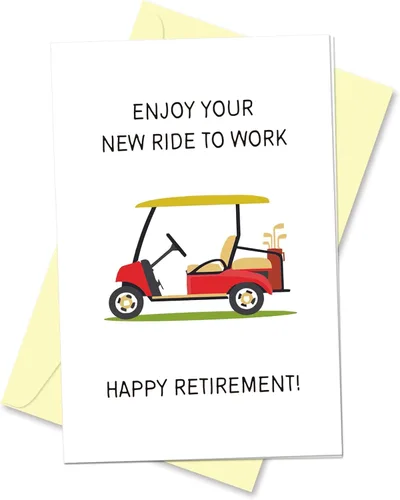 Tarjeta de feliz jubilación amante del golf, divertida tarjeta de golfista marido, regalo de despedida para papá, disfruta de tu nueva tarjeta de