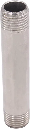 Miniatura 5 de 1/2" X 1/2" NPT Macho NPT Acero Inoxidable 304 Acoplamiento De Tubo De Acoplamiento De Acoplamiento De Tubo De Montaje 4" Longitud