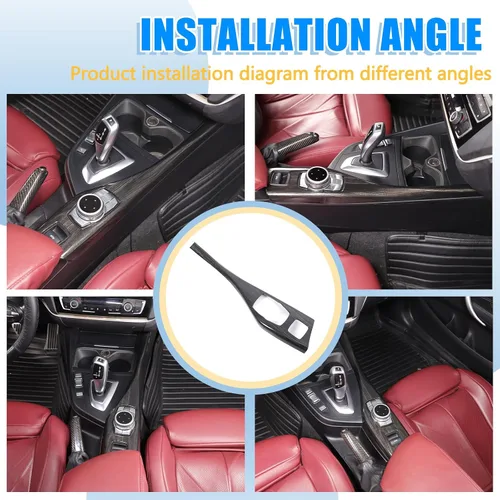 Miniatura 7 de Cubierta del panel de botones multimedia para consola central de automóvil, compatible con BMW Serie 1, 2, F20, F21, F22, cubierta del panel