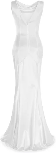 Miniatura 2 de Vestido de noche formal de los años 30 para mujer, sin mangas de sirena elegante