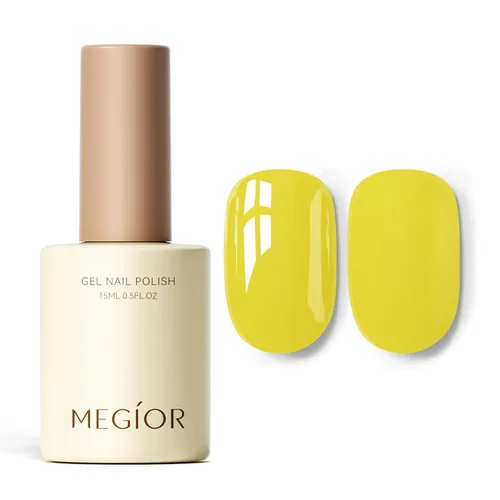 Miniatura 73 de MEGIOR Esmalte de uñas de gel blanco de 0.5 fl oz, color blanco antiguo, secado con luz UV, esmalte de gel francés, arte de uñas, salón de manicura