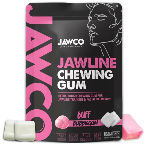 JAWCKO Chicle Ultra-Resistente para Mandíbula | Obtén una Mandíbula Más Fuerte y Cuadrada | Chicle Duro de Entrenamiento para Mandíbula | Fuerza 15X