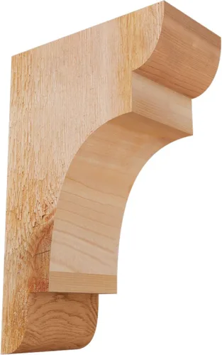 Miniatura 132 de Ekena Millwork COR04X12X12NEB00RWR 4 pulgadas de ancho x 12 pulgadas de profundidad x 12 pulgadas de alto New Brighton Rough Sawn Corbel, cedro rojo