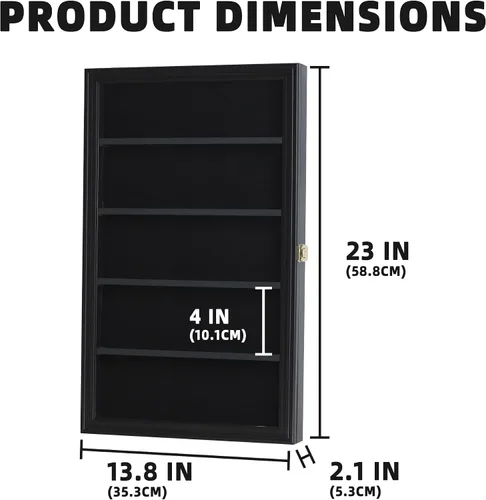 Miniatura 6 de The Playing Card Frame - Marco para 25 cubiertas con soporte para montaje en pared (acabado negro)