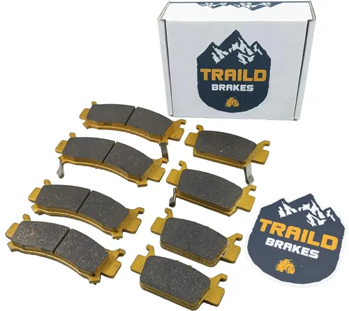 Traild Juego de pastillas de freno cerámica delanteras y traseras para Honda Pioneer 1000, 1000-5, 1000-6 2016-2025 Juego completo para el vehículo