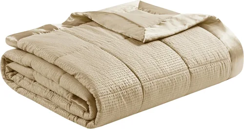 Miniatura 12 de Madison Park Cambria - Manta alternativa de plumón, tratamiento prémium 3M Scotchgard que absorbe la humedad, funda de cama ligera y suave