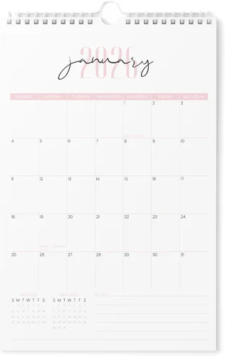 Miniatura 9 de Karto Calendario de pared 2025-2026 – Vertical de 8.5 x 11 pulgadas, de julio de 2025 a diciembre de 2026 – Aumenta tu productividad y fácil