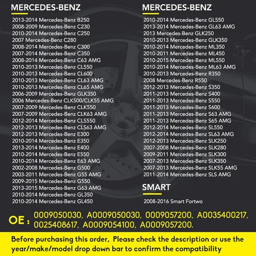 Miniatura 2 de NPAUTO Sensor TPMS Compatible con Smart Fortwo, Mercedes Benz C300 C350 C63/CL63 AMG CL550 CL600 B250 C230 C250 C280 E350 ML350 y Más, Sistema
