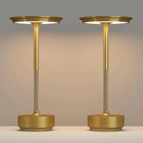 Miniatura 8 de Lámparas de mesa recargables inalámbricas, lámpara de mesa portátil de 5000mAh con control táctil, atenuación continua de 3 colores, lámpara de mesa