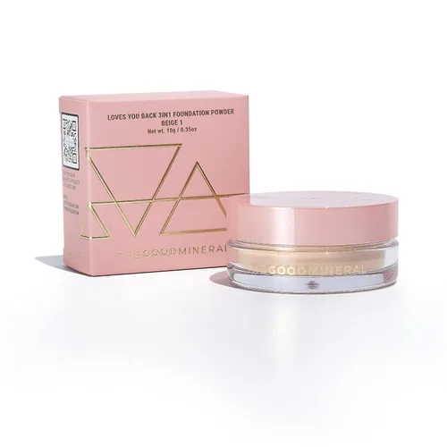 Miniatura 18 de The Good Mineral Loves-You-Back Base de maquillaje mineral en polvo 3 en 1 (BEIGE 3) Diseñada para pieles sensibles y propensas al acné Unifica